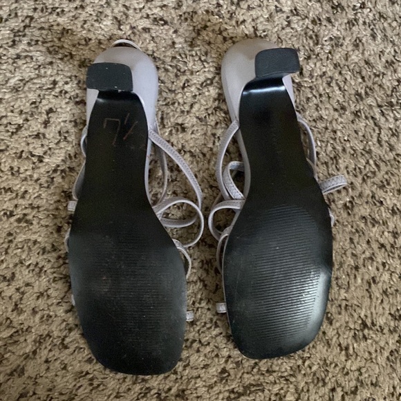 Donna Lawrence Gray Open Toe Heels - Picture 5 of 6